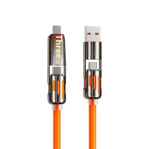 LI-TOP สายชาร์จ USB-C ความเร็วสูง 240W พร้อมไฟแสดงสถานะสำหรับสมาร์ทโฟน