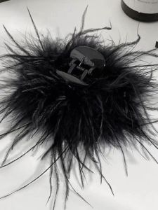 กิ๊บติดผมทรงฟองน้ำขนนก ทรงเจ้าหญิงหลบหนี ตกแต่งผมด้านหลังศีรษะ ดีไซน์หรูหรา สัมผัสหรูหรา ดูหนาขึ้น ตกแต่งผม