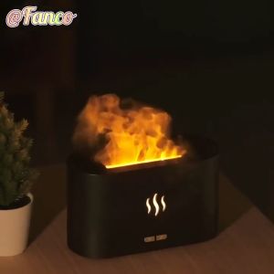 Colorful Flame Humidifier Essential Oil Aroma Diffuser air humidifier led Portable USB Mini Ultrasonic Humidificador