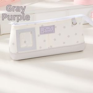 TONGHUI | Pink and White Polka Dot Stylish Large Capacity Pencil Case