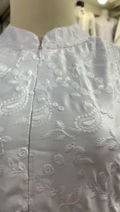 Gamis Thawb Wanita Putih Umroh/Haji Satin Silk Super Premium Set Complete