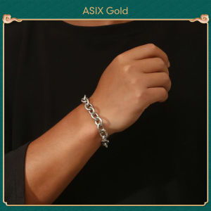 ASIX GOLD Men's Domineering Titanium Bracelet: A Street Trend Korea Fashion Hip Hop Style