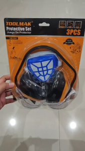 TOOLMAK Pelindung Set Earmuff 3pcs Protective Set TMK19647