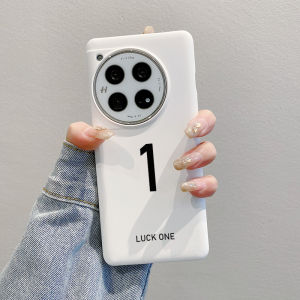 Ultra-Thin Hard Shell Phone Case for OnePlus 12 Ace3 pro Half Cover Large Hole Simple Design Anti-Dirt Protective Cover for Men