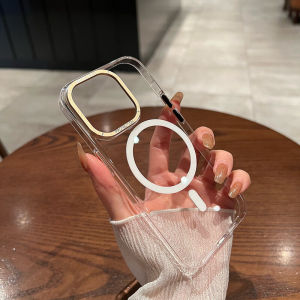 Ultra-Thin Magnetic Suction Transparent Protective Case for iPhone 16 pro 16Pm 16P Advanced New Model 15Plus 14ProMax 13 Simple 12 Anti-Fall