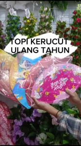 Topi Ulang Tahun BT21 BTS Anak Dewasa Ultah Lingkar Kerucut isi 10 Pc