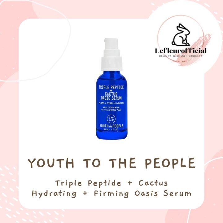 Youth To The People Triple Peptide + Cactus Hydrating + Firming Oasis Serum  | Lazada Singapore