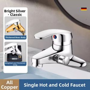 Cold and Hot Water Switch Dual Use Basin with Shower