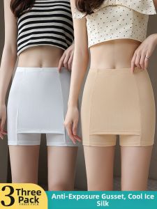 Ice Silk Anti Peep Safety Pants Large Size