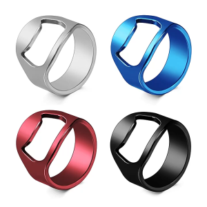 แหวนที่เปิดขวดและเครื่องดื่มโซดา สแตนเลส แบบพกพา