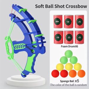 Archery Bow Target Shooting Game Toy Soft EVA Foam Balls Indoor Outdoor Sports Interactive Toy For Family Party Entertainment