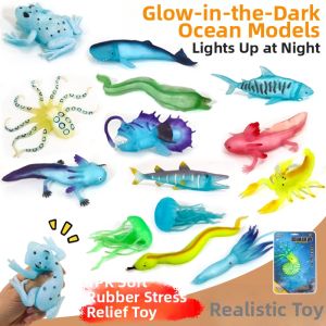 Glowing Marine Styled Squid Axolotl Angler Eel Stress Relief Toys