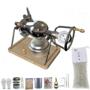 Old-Fashioned Mini Popcorn Machine 304 Stainless Steel Popcorn Furnace Internet Celebrity Small Hand Grain Amplifier Explosing Flower Machine
