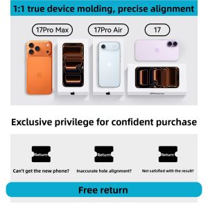HANNUO | Ultra Thin Transparent iPhone 17 Air Case with Full Lens Protection