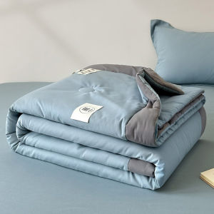 Dansunreve Chăn mùa hè chăn phong cách khách sạn chăn mỏng mềm mại Máy điều hòa Comforter trắng/xanh/xanh/tím/hồng