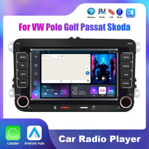 Car Stereo Radio Player 7inch 2DIN Headunit Wireless Carrplay Androidauto Multimedia MP5 Player for Volksw-agen Seat Skoda Golf