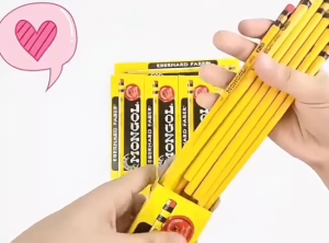 36pcs/3Box Mongol Pencil No. 2(Medium) Mongol Fine Pencil Point with Soft Eraser School Supplies UMISKY
