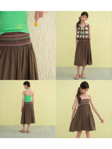 LOVESASAKIDS | Colorful Dual-Wear Ruffled Elastic A-Line Umbrella Skirt