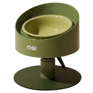 Makesure ชามยกดอกทานตะวันสำหรับสัตว์เลี้ยงปรับความสูงและมุมได้ชามสำหรับแมวชามอาหารสุนัข