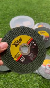 ใบตัดเหล็ก4นิ้ว ใย2ชั้นเกรดพีเมียม (ขนาด107mm X 1.2mm X 16mm) ใบตัดสแตนเลส ใบนิ่ง ไม่แกว่ง