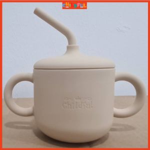 CHILDFUL Baby Training Silicone Sippy Cup Baby Silicone Bottle Straw Cup Cawan Baby Cup Cawan Kanak Children Cup Kid Straw Cup