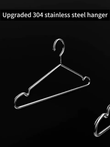 30ชิ้น ไม้แขวนเสื้อสแตนเลส ไม้แขวนเสื้อสำหรับตากผ้า / ไม้แขวนเสื้อที่แข็งแรง ไม้แขวนเสื้อกันลื่น ไม้แขวนเสื้อโค้ต / ไม้แขวนเสื้อกันลื่นพร้อมดีไซน์มีรอยบาก / ไม้แขวนเสื้อคุณภาพสูง ไม้แขวนเสื้อจัดระเบียบตู้เสื้อผ้า