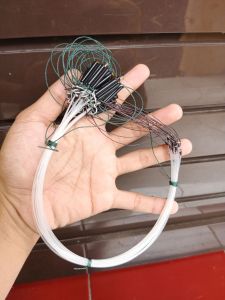 COD RACIK RUAK RUAK WARNA PUTIH/READY STOCK JERAT BURUNG RUWAK RUWAK TRUWOK WOK/JERAT PANCINGAN BURUNG RUAK RUAK PANJANG 2 METER 21 MATA KOLONG/JERAT GANTUNG RUAK RUAK