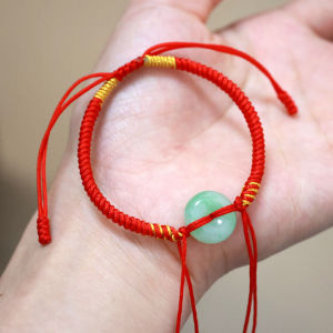 Handmade Snake Year Lucky Knot Bracelet Red String for Men And Women Handwoven Tassel Cord Jewelry Accessory for All Ages