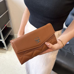 Womens Wallet Long Fashion Trendy Retro Multi Card Slots Wallet Multi-Functional Large-Capacity Handbag Handphone-Friendly