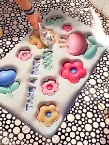 JE.ID Keset Lantai Penyerap Air Keset Lantai Kamar Mandi Anti Slim Keset 3D Viral Keset 3D Super Cantik Keset Kamar Mandi Diatomite Gambar 3D 60x40cm