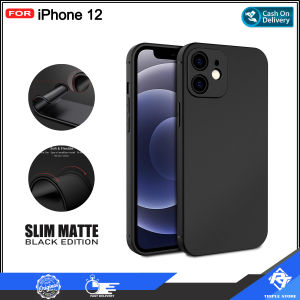 Case Slim Matte Premium Black untuk Smartphone Vivo iQOO Z9 5G & Samsung S25 Plus S25 Ultra & Xiaomi Redmi Note 14 5G