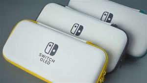 Nintendo Switch OLED Storage Carry Bag Accessories Kit PC Clear Cover Case Screen Protector With Analog Grips for NS OLED