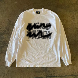 เสื้อยืดคู่รักแขนยาวผ้าฝ้ายแท้ 310 ทรงหลวม สไตล์วินเทจ สำหรับผู้ชายและผู้หญิง คอกลม ปกติ อบอุ่น ไม่โปร่งใส