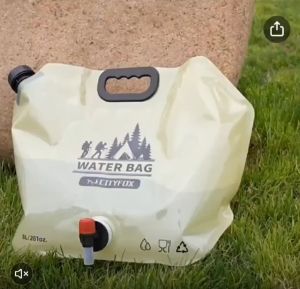 Camping Portable Water Storage Bag 8L Storage Carrier Outdoor Large Capacity Accessory Travel Hiking Road Trip Travel