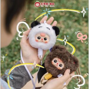 Baby Three Plush Phone Lanyard Blind Box Outdoor Cute Plush Keychain Pendant Phone Decoration Doll Trendy Toy Christmas Gift