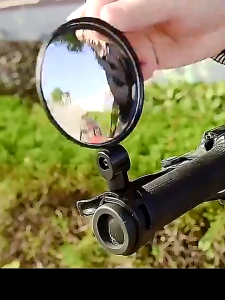 360 round side mirror for motorcycle Handlebar Mount Rotation Adjustable Wide Angle Modified folding side mirror