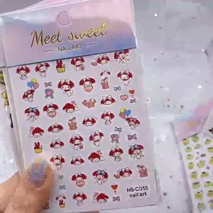 STIKER KUKU SANRIO STICKER KUKU CINAMOROLL KUROMI MELODY ANAK DEWASA / Nail Sticker Cartoon cute