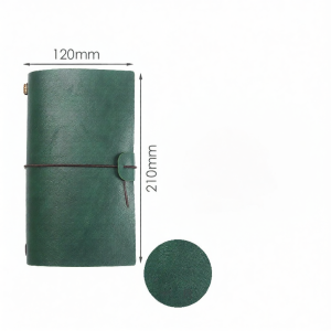Creative Travel Diary Notebook Portable Vintage Leather Loose Leaf Stationery Travel Journaling Book D009 Soft Cover Copy Paper