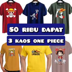 Paket 50 ribu dapat 3 kaos one piece