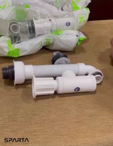 xifon chậu rủa mặt đầu nhấn  chất liệu inox 304 và nhựa ABS đúc cao cấp