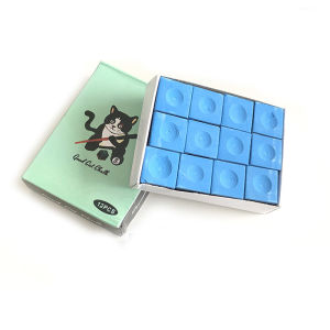 LoviRa 12Pcs/set Billiard Chalk Original Snooker Billiard Chalks Blue Pool Cue Chalk
