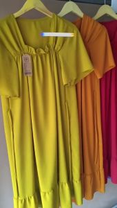 Daster Fuji Cringkle 100 Ribuan 3 pcs Dress Laura Fuji Kringkle Airflow Ld 110 cm Dan 120 Cm
