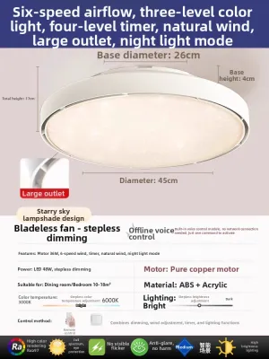 ADDLON | Spectrum Silent Bladeless Ceiling Fan Light