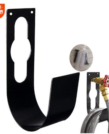 in Stock】Stainless Steel Wall Mount Garden Hose Holder Hose