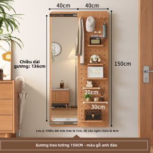 DONGMU | Gương Trượt Dài Ẩn cho Lối Vào với Bảng Khe Lưu Trữ