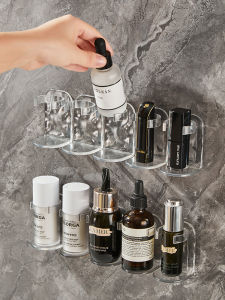 Mirror Cabinet Door Storage Rack Bathroom Storage Rack Toothbrush Toothpaste Makeup Skin Care Products Rack Punch-Free Fantastic Wall Mounted Accessories