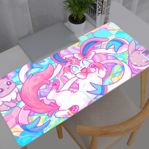 Bandai | Extra Large Gaming Mouse Pad Computer Gamer Pokemon Pikachu Laptop Keyboard Carpet Mouse Mat Non-Slip Rubber Table Rug
