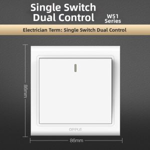 OPPLE | 5-Hole Wall Socket with Switch White
