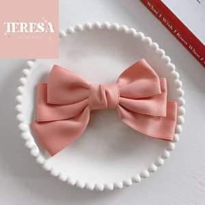 【TERESA】B50 韩式蝴蝶结发夹 Korean Style Ribbon Hair Clip 甜美气质边夹/刘海夹/发饰