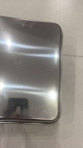 Khay Mâm Cạn Chữ Nhật Inox 304 Xịn Size 17x23cm